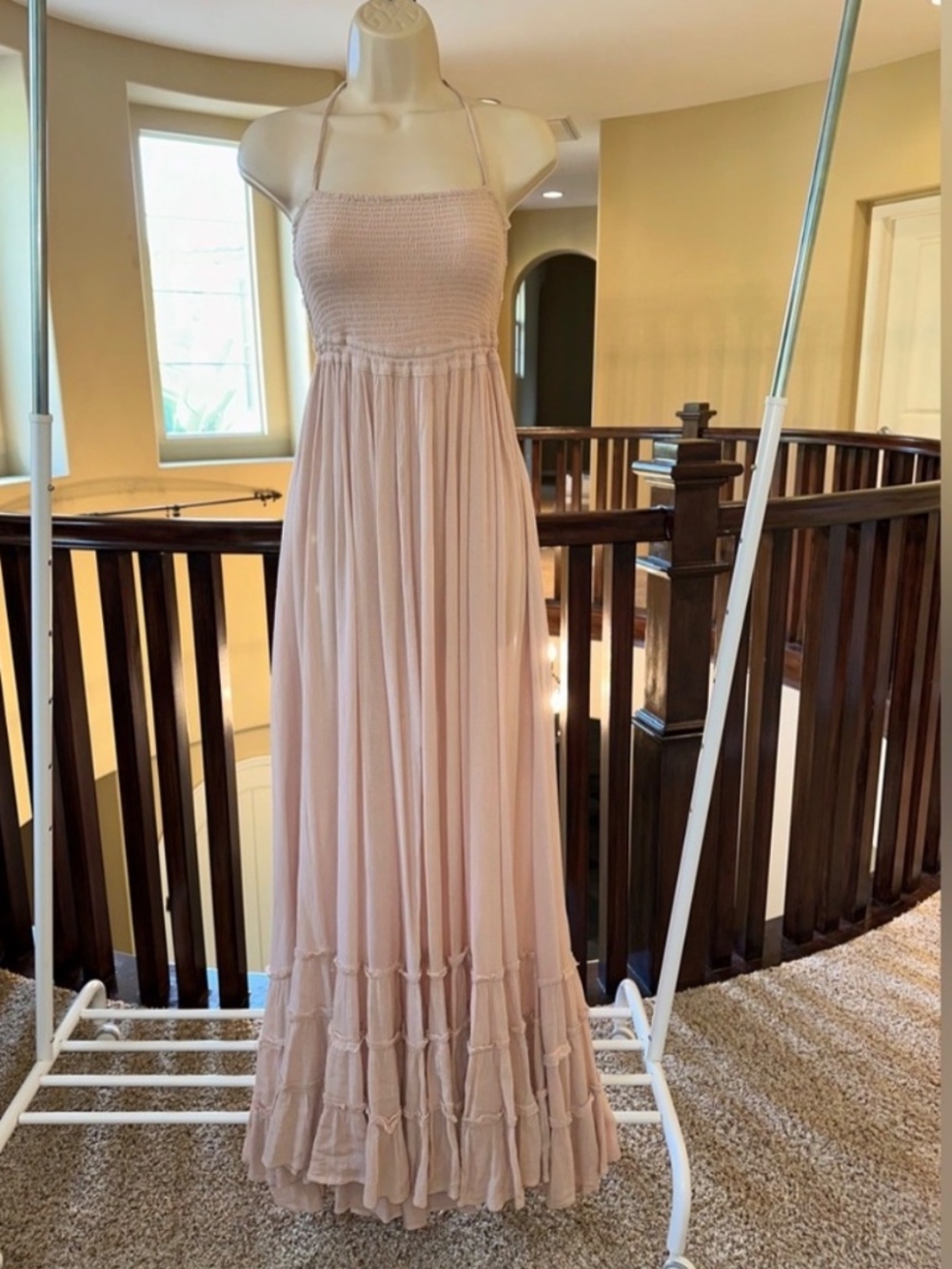 Free People Extratropical Maxi Dress in Taupe - Picture 4 of 11